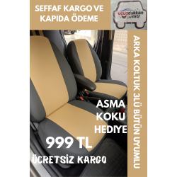 EKONOMİK KOLTUK KILIFI BEJ RENK