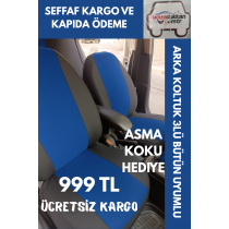 EKONOMİK KOLTUK KILIFI MAVİ RENK