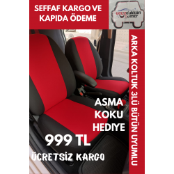 EKONOMİK KOLTUK KILIFI KIRMIZI RENK