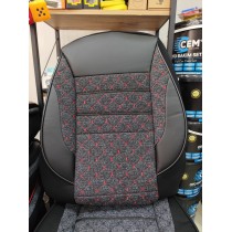 ORTOPEDİK OTOMOBİL KOLTUK KILIFI KIRMIZI NAKIŞLI